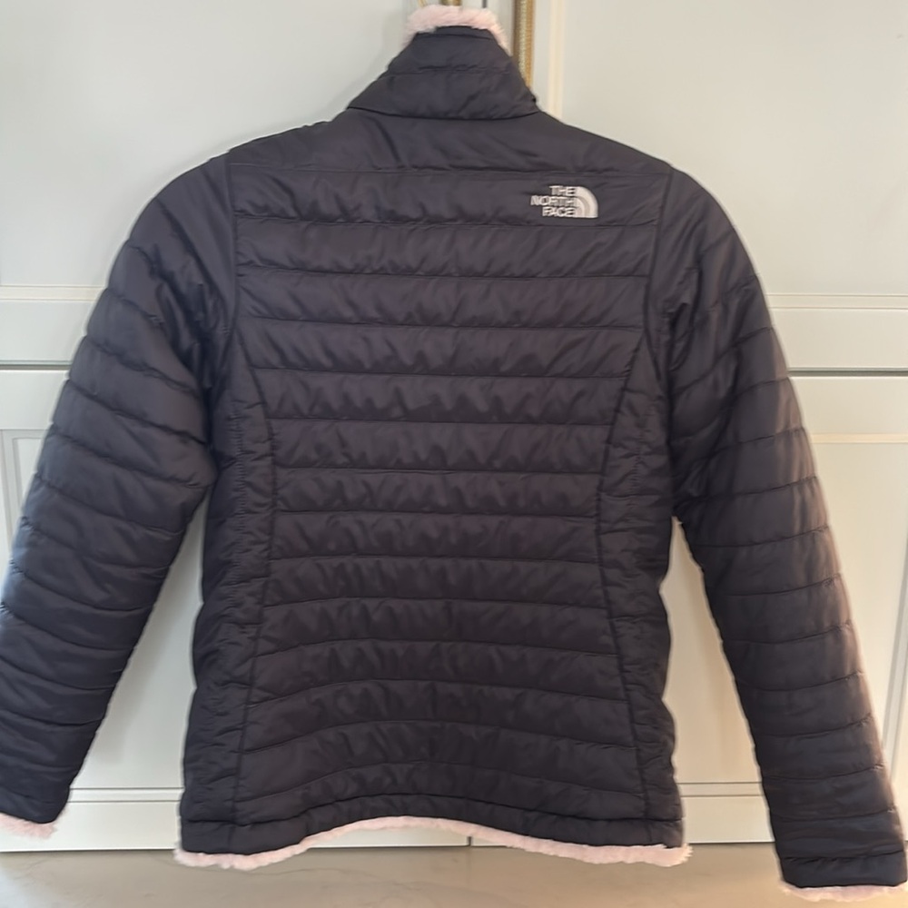 Sz Large 14/16 Northface Reversible Mossbud Swirl Fleece Jacket / Coat- Girls' - Picture 6 of 6